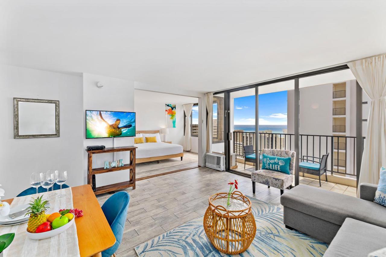 1Br With Great Ocean Views, 1 Block To Waikiki Beach Honolulu Zewnętrze zdjęcie