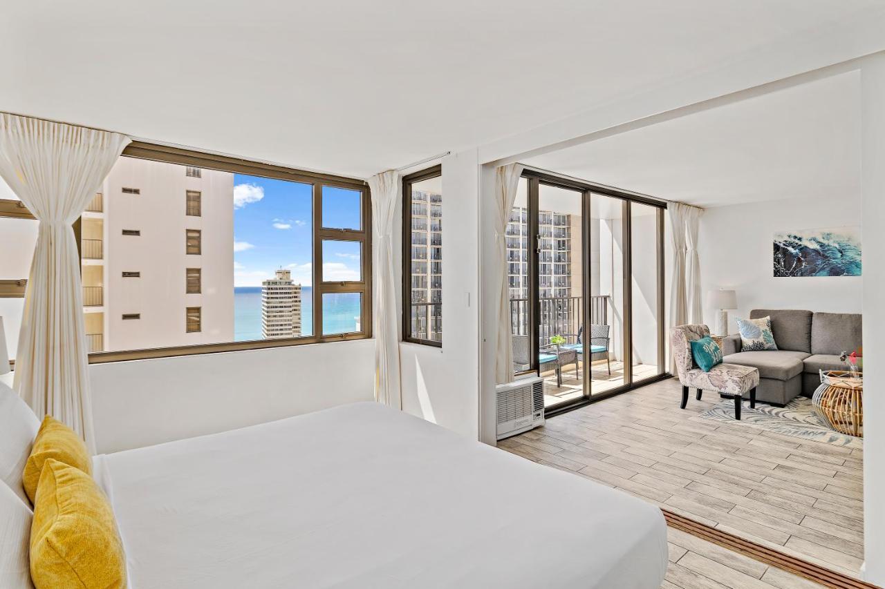1Br With Great Ocean Views, 1 Block To Waikiki Beach Honolulu Zewnętrze zdjęcie